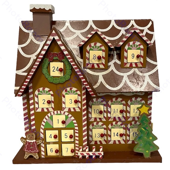 Hobby Lobby | Holiday | Wood Gingerbread House Advent Calendar | Poshmark